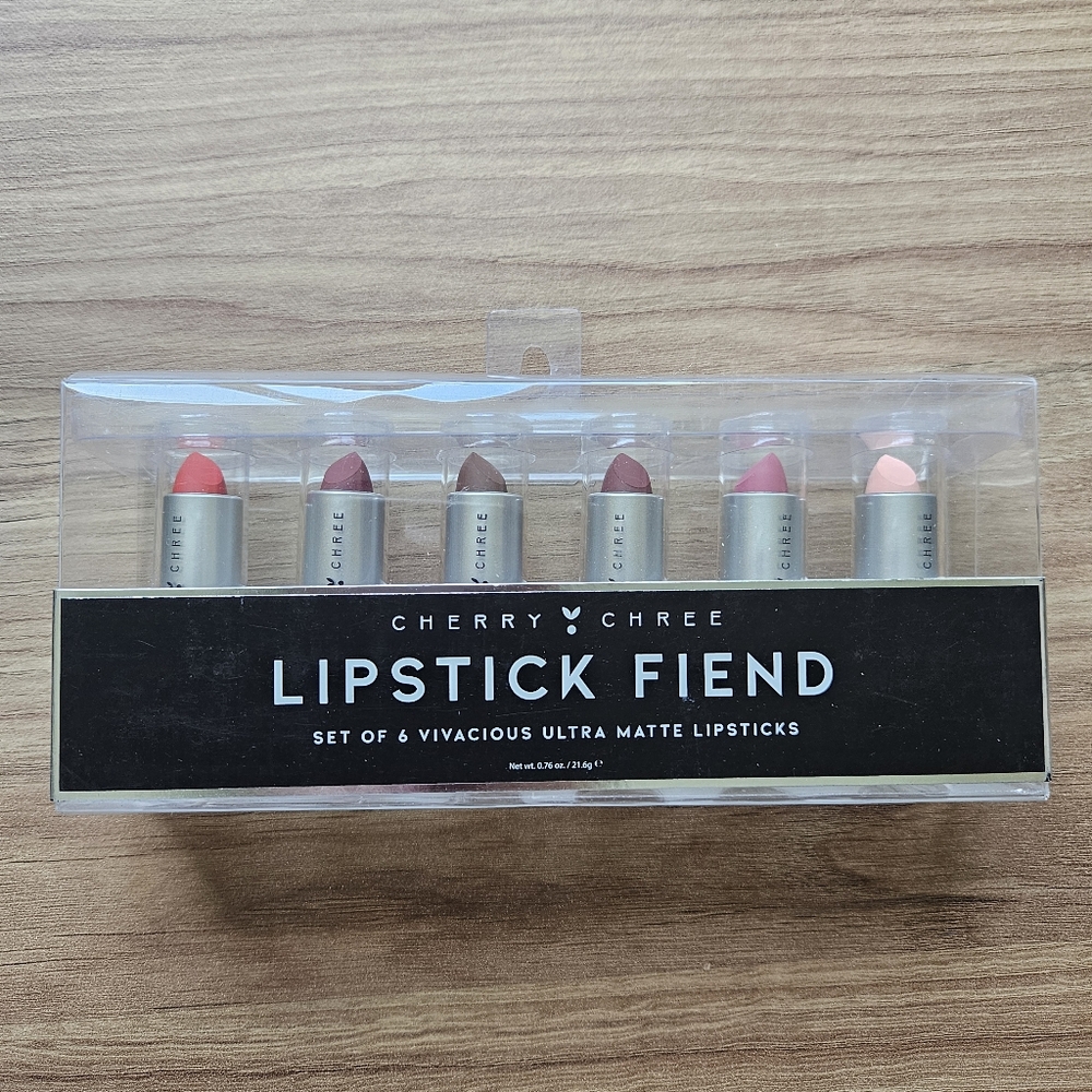 Cherry Chree Lipstick Fiend Matte Lipsticks Set of 6